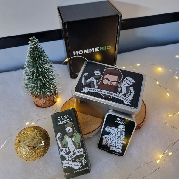 coffret cosmétiques HommeBio, barbu des bois