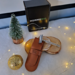 Coffret de noel hommebio, rasoir de sureté + etui de rangement